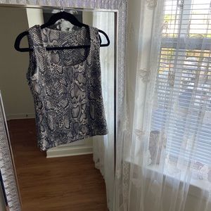 Snake skin tank top